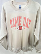 Preppy Game Day Football Graphic Sweatshirt-130 Graphic Tees-Heathered Boho-Heathered Boho Boutique, Women's Fashion and Accessories in Palmetto, FL