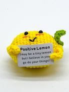 Positive Lemon Crochet Buddy-340 OTHER ACCESSORIES-NIHAO JEWELRY-Heathered Boho Boutique, Women's Fashion and Accessories in Palmetto, FL
