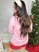 Feelin' Festive Sweatshirt-120 Long Sleeve Tops-Southern Grace-Heathered Boho Boutique, Women's Fashion and Accessories in Palmetto, FL