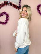 Lover Cupid Club Sweatshirt-125 Sweater-TRES BIEN-Heathered Boho Boutique, Women's Fashion and Accessories in Palmetto, FL