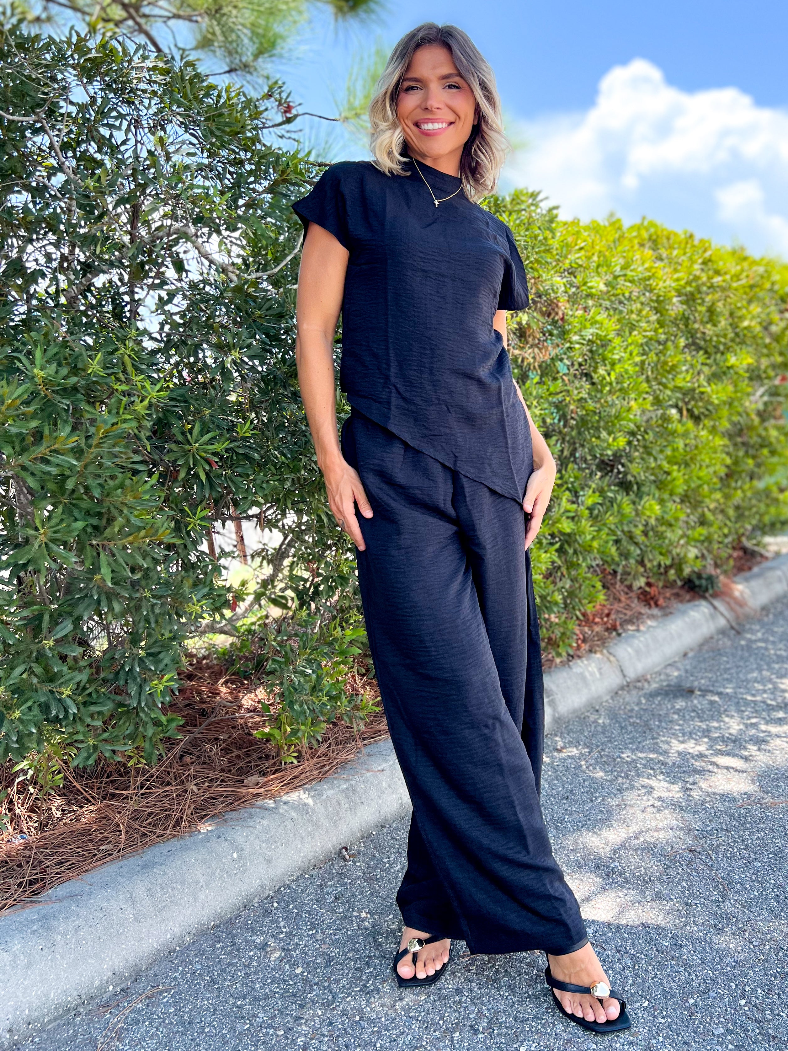 Midnight Muse Set-240 ACTIVEWEAR/SETS-LOVESOFT-Heathered Boho Boutique, Women's Fashion and Accessories in Palmetto, FL