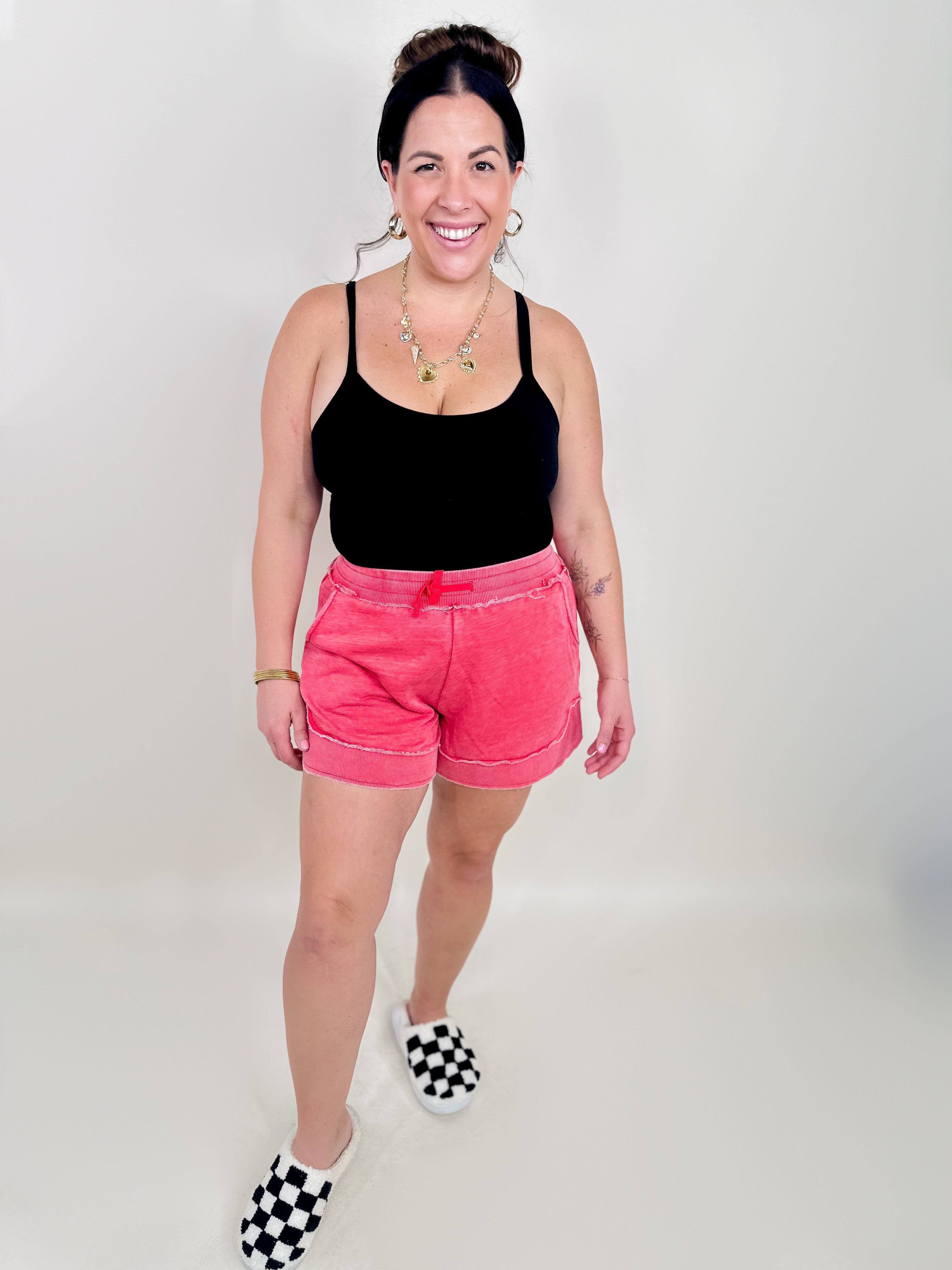 New Bestie Shorts-160 shorts-Jady K-Heathered Boho Boutique, Women's Fashion and Accessories in Palmetto, FL