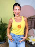 Hibiscus Tank-100 TANK/CROP TOPS-BLAKELEY-Heathered Boho Boutique, Women's Fashion and Accessories in Palmetto, FL