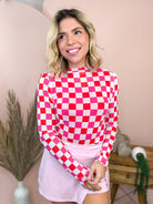 Check Her Out Mesh Top-120 LONG SLEEVE TOPS-Nylon Apparel-Heathered Boho Boutique, Women's Fashion and Accessories in Palmetto, FL