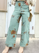 Fresh Cut Flower Pants-150 PANTS-EASEL-Heathered Boho Boutique, Women's Fashion and Accessories in Palmetto, FL