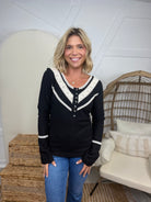 Wednesday Long Sleeve Top-120 Long Sleeve Tops-Pol-Heathered Boho Boutique, Women's Fashion and Accessories in Palmetto, FL