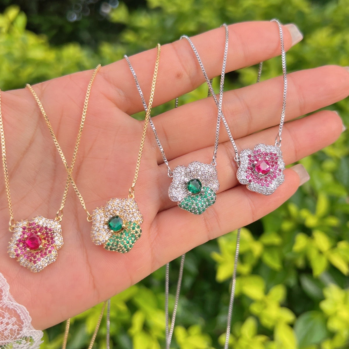 Blooming Elegance Necklace-310 JEWELRY-NIHAO JEWELRY-Heathered Boho Boutique, Women's Fashion and Accessories in Palmetto, FL