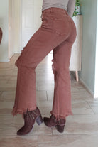 Espresso Yourself Straight Leg by Risen Jeans-190 Jeans-Risen Jeans-Heathered Boho Boutique, Women's Fashion and Accessories in Palmetto, FL