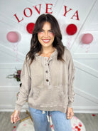 Gone Tomorrow Top-120 Long Sleeve Tops-Easel-Heathered Boho Boutique, Women's Fashion and Accessories in Palmetto, FL