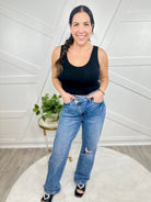 Sorcery Rigid Magic Dad Jean by Judy Blue-190 Jeans-Judy Blue-Heathered Boho Boutique, Women's Fashion and Accessories in Palmetto, FL