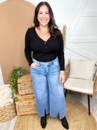Tranquil Tummy Control Jeans by Risen-190 JEANS-Risen Jeans-Heathered Boho Boutique, Women's Fashion and Accessories in Palmetto, FL