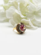 Dried Flower Rhinestone Ring-310 Jewelry-NIHAO JEWELRY-Heathered Boho Boutique, Women's Fashion and Accessories in Palmetto, FL