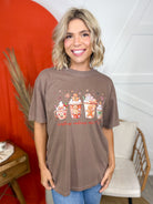 Christmas Calories Don't Count Graphic Tee-Espresso-120 Long Sleeve Tops-Heathered Boho-Heathered Boho Boutique, Women's Fashion and Accessories in Palmetto, FL