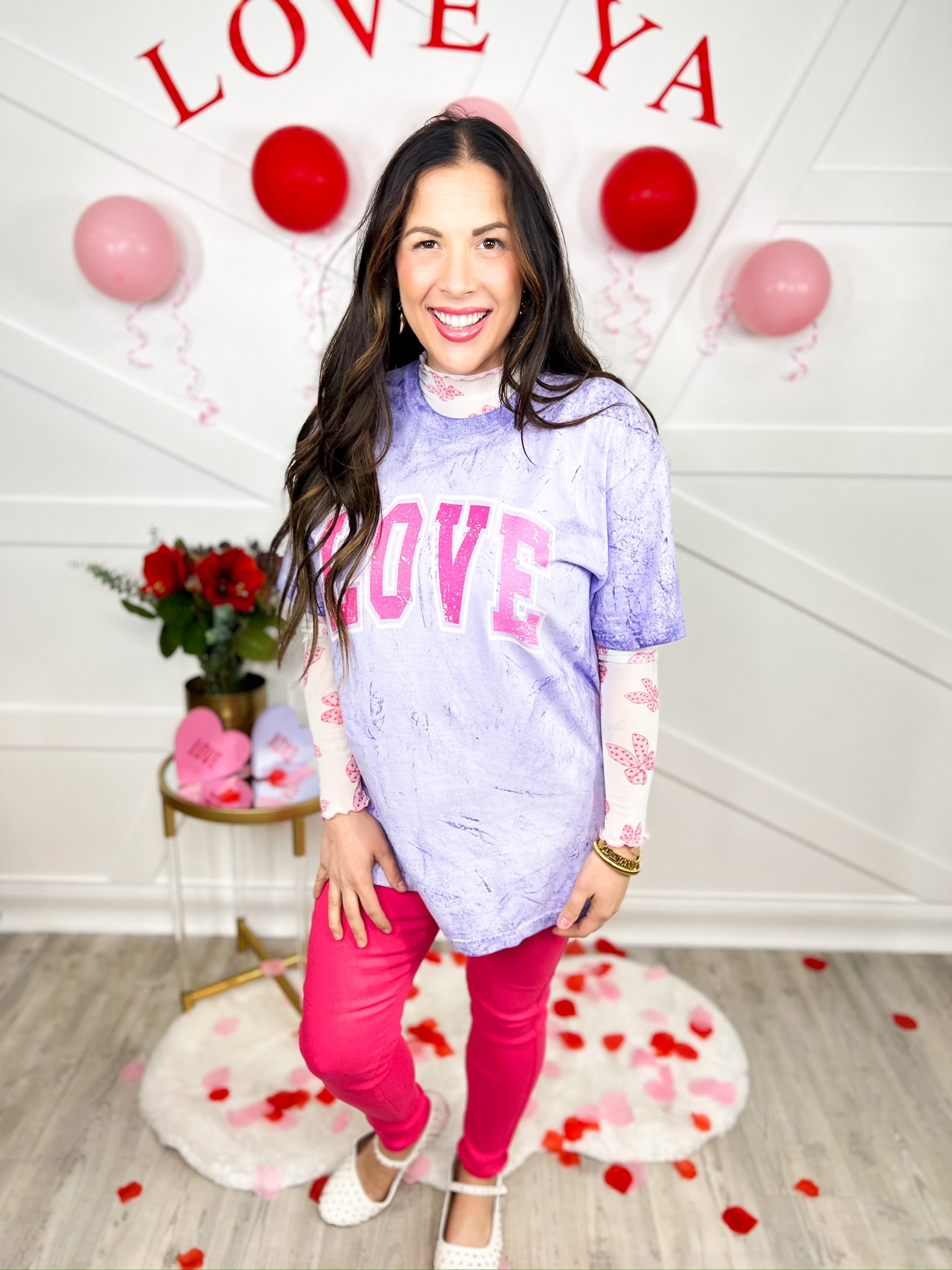 Love Graphic Tee-130 Graphic Tees-Heathered Boho-Heathered Boho Boutique, Women's Fashion and Accessories in Palmetto, FL