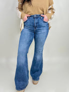 Lucky One TUMMY CONTROL Flare Jeans by Judy Blue-190 Jeans-Judy Blue-Heathered Boho Boutique, Women's Fashion and Accessories in Palmetto, FL