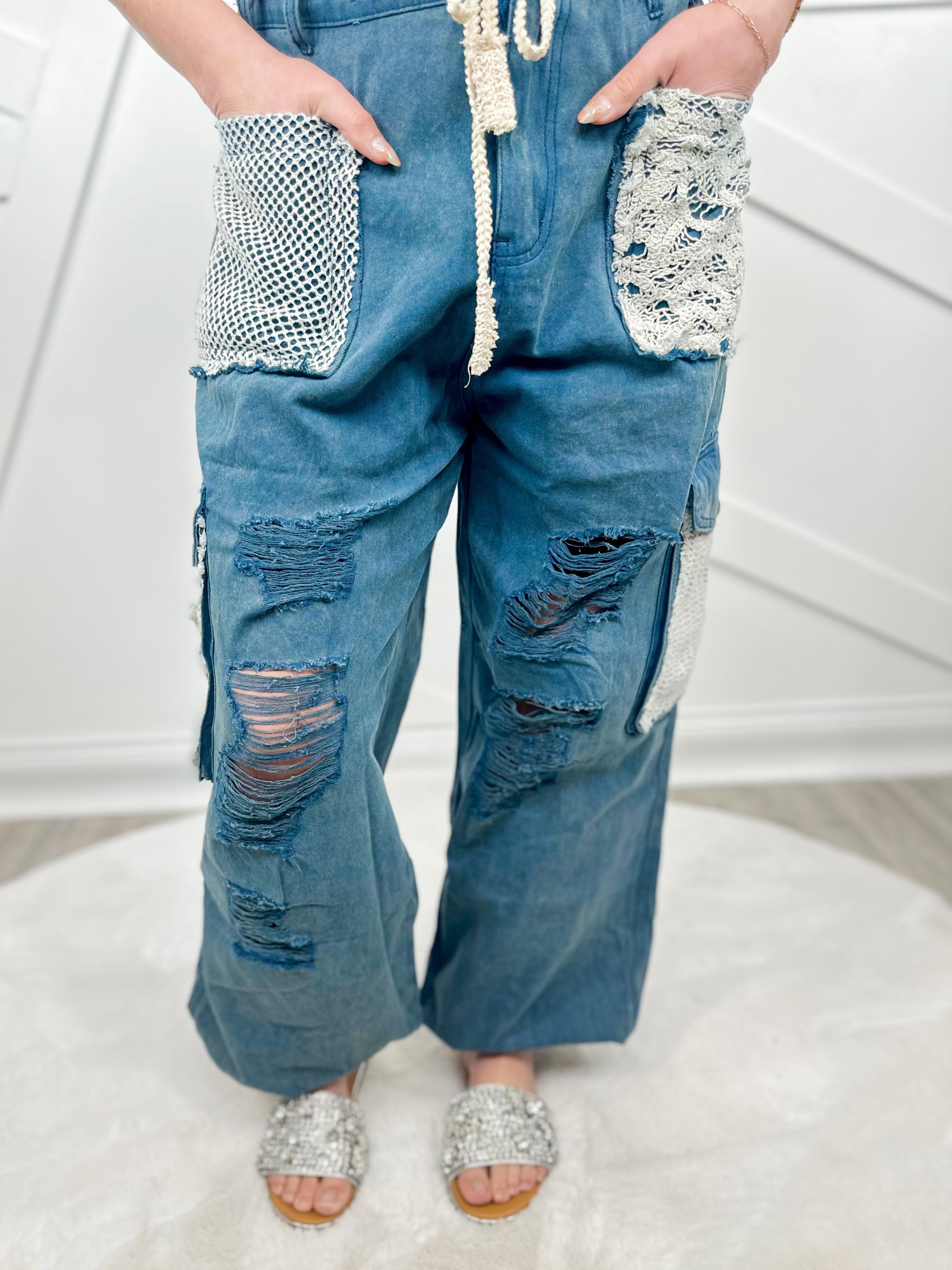 A Million Little Things Joggers - Deep Ocean (XS-2X) by POL-150 PANTS-Pol-Heathered Boho Boutique, Women's Fashion and Accessories in Palmetto, FL