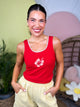 Hibiscus Tank-100 TANK/CROP TOPS-BLAKELEY-Heathered Boho Boutique, Women's Fashion and Accessories in Palmetto, FL