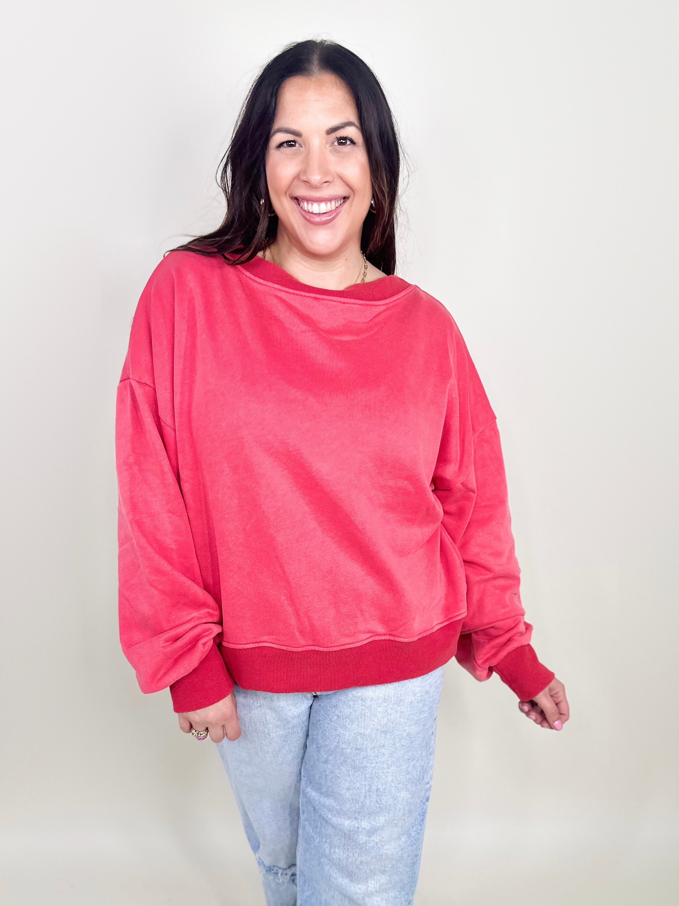 RESTOCK : Reversible In a Twist Top-120 Long Sleeve Tops-Pol-Heathered Boho Boutique, Women's Fashion and Accessories in Palmetto, FL