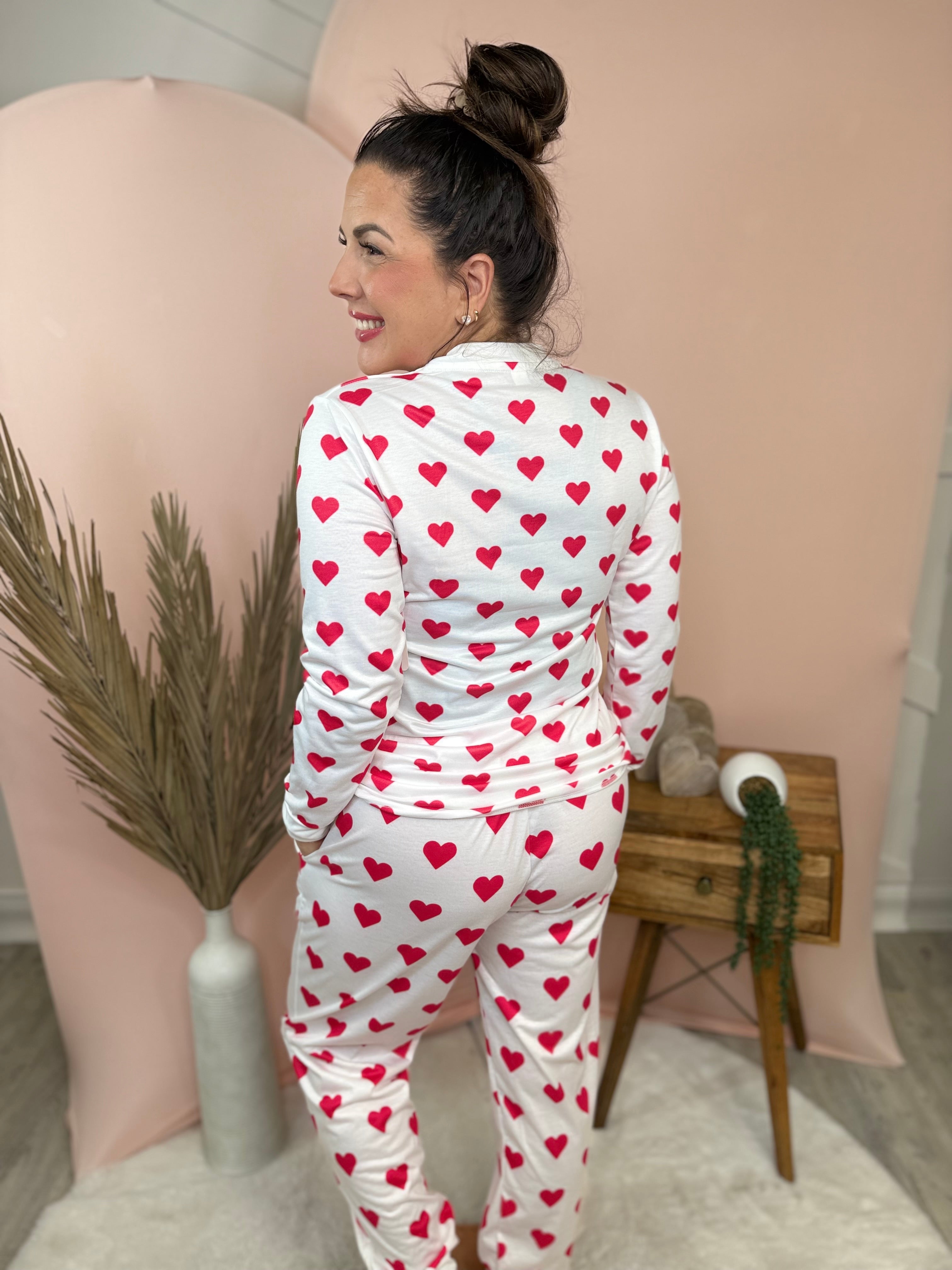 Oh Fresh Love Pajama Set-240 Activewear/Sets-Heathered Boho-Heathered Boho Boutique, Women's Fashion and Accessories in Palmetto, FL
