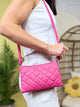 Quilted Envy Crossbody-340 Other Accessories-Isabelle Handbags-Heathered Boho Boutique, Women's Fashion and Accessories in Palmetto, FL