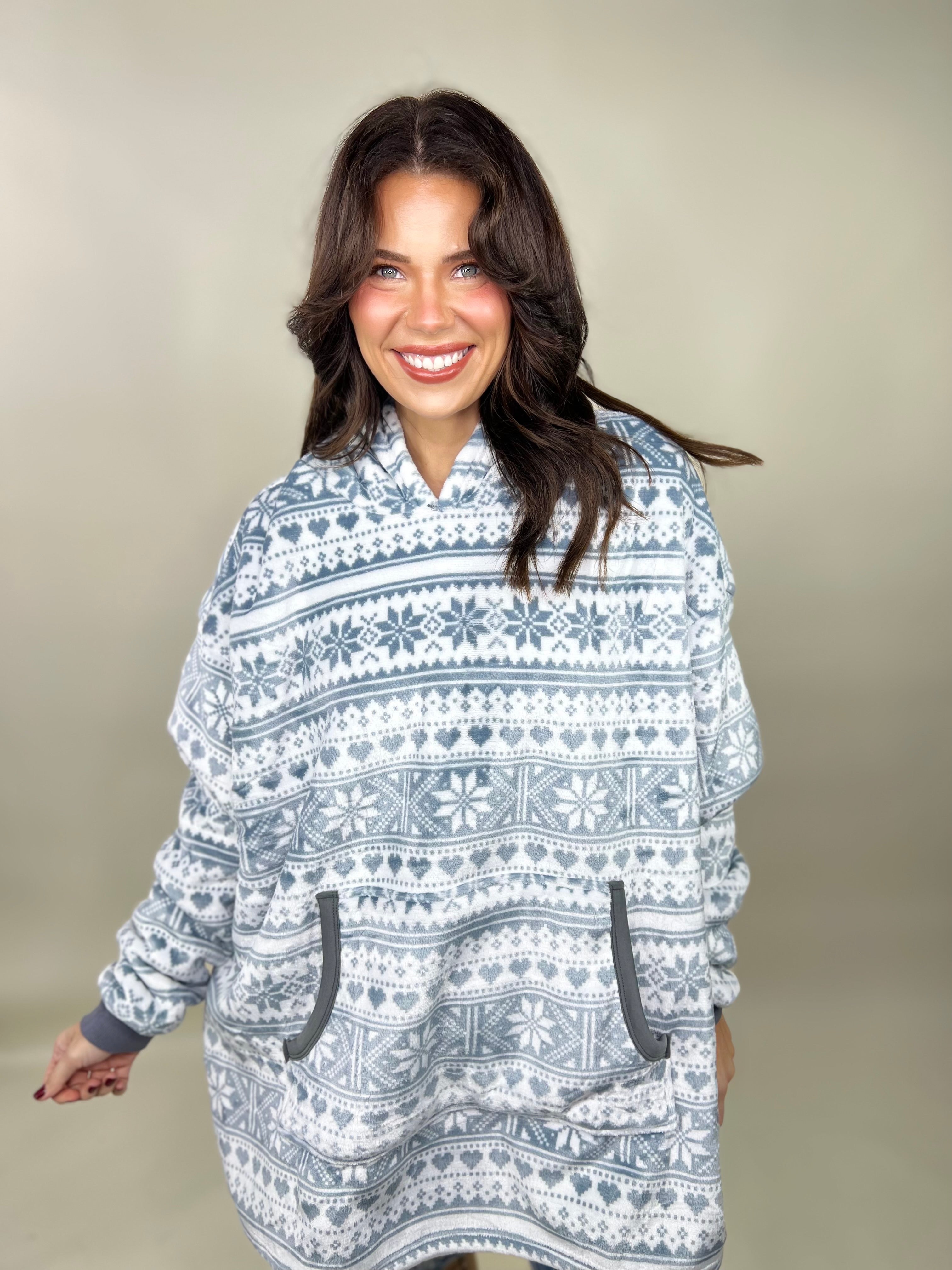 Simply Hoodie Poncho-210 Hoodies-Simply Southern-Heathered Boho Boutique, Women's Fashion and Accessories in Palmetto, FL