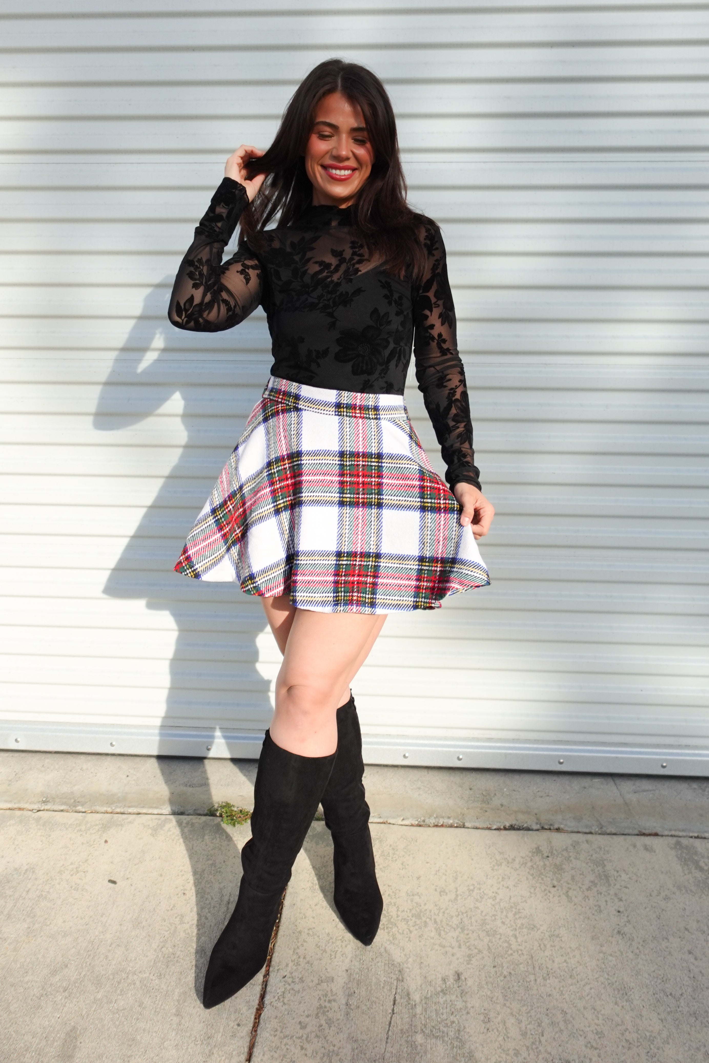 Jill Skirt-170 Skort/ Skirt-GEEGEE-Heathered Boho Boutique, Women's Fashion and Accessories in Palmetto, FL