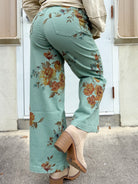 Fresh Cut Flower Pants-150 PANTS-EASEL-Heathered Boho Boutique, Women's Fashion and Accessories in Palmetto, FL