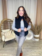 Very Demure Reversible Vest by Heathered Boho-200 Jackets/Shackets-Southern Grace-Heathered Boho Boutique, Women's Fashion and Accessories in Palmetto, FL