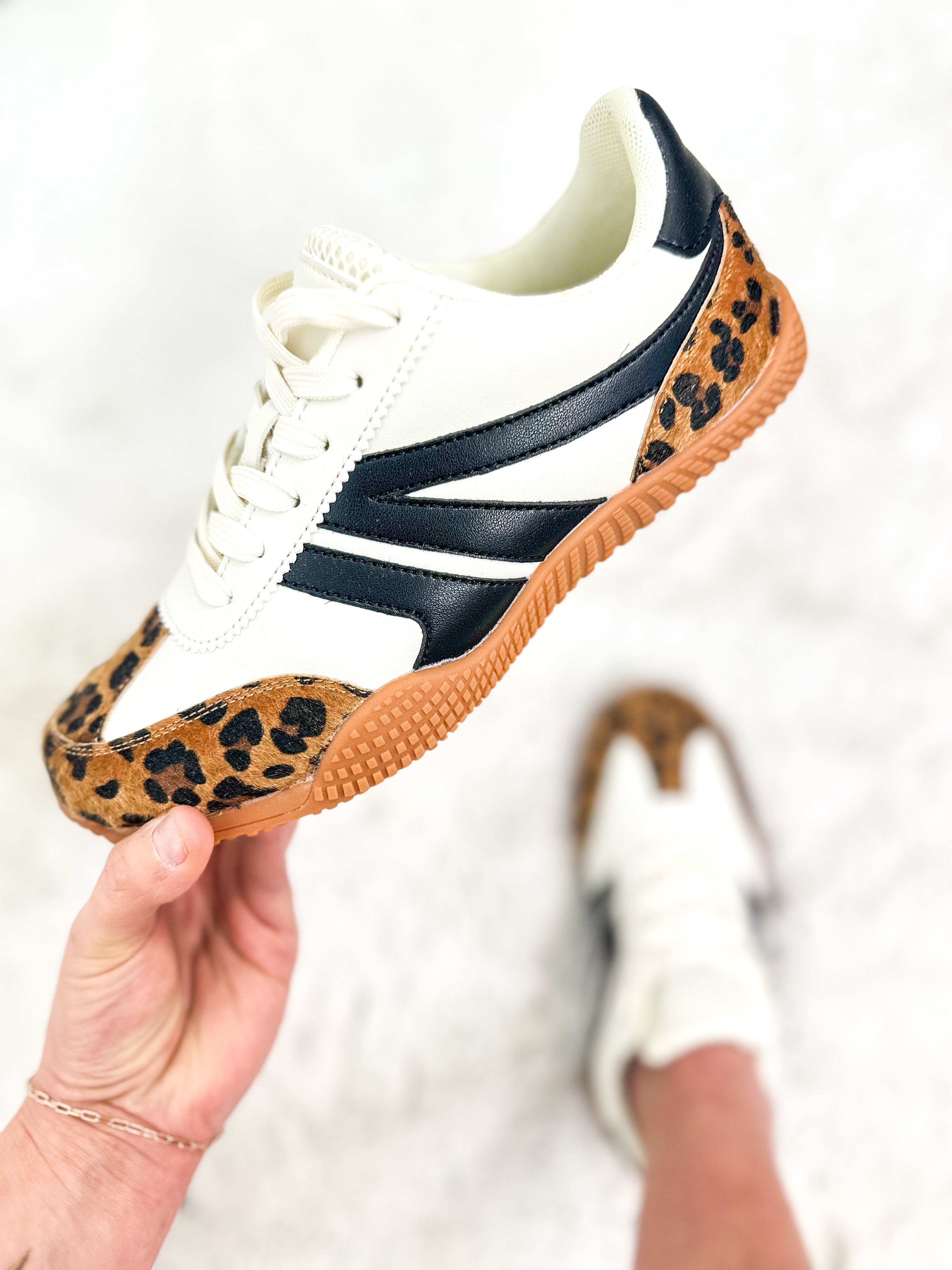 Larson Sneakers - Leopard-350 SHOES-BERNESS-Heathered Boho Boutique, Women's Fashion and Accessories in Palmetto, FL