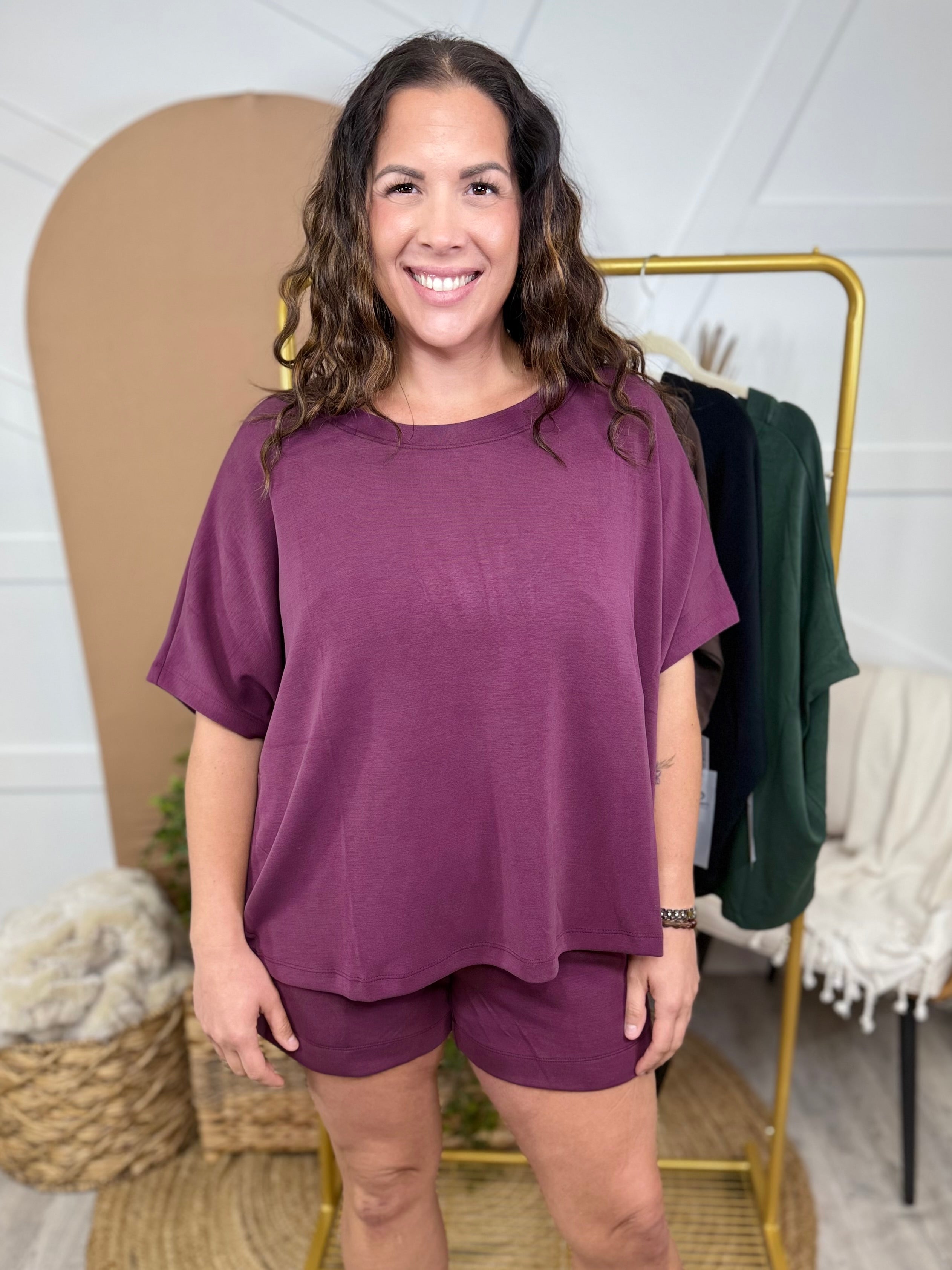 BLACK FRIDAY: Laguna Lounge Shorts-160 SHORTS-MONO B-Heathered Boho Boutique, Women's Fashion and Accessories in Palmetto, FL