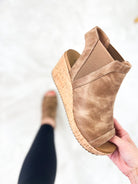 Easy Now Wedges - Tan Oil-350 Shoes-Corkys-Heathered Boho Boutique, Women's Fashion and Accessories in Palmetto, FL