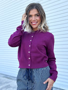 Pretty Little Details Cardigan-120 LONG SLEEVE TOPS-STITCH & CO-Heathered Boho Boutique, Women's Fashion and Accessories in Palmetto, FL