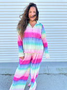 Rainbow Power Pants-150 PANTS-Easel-Heathered Boho Boutique, Women's Fashion and Accessories in Palmetto, FL