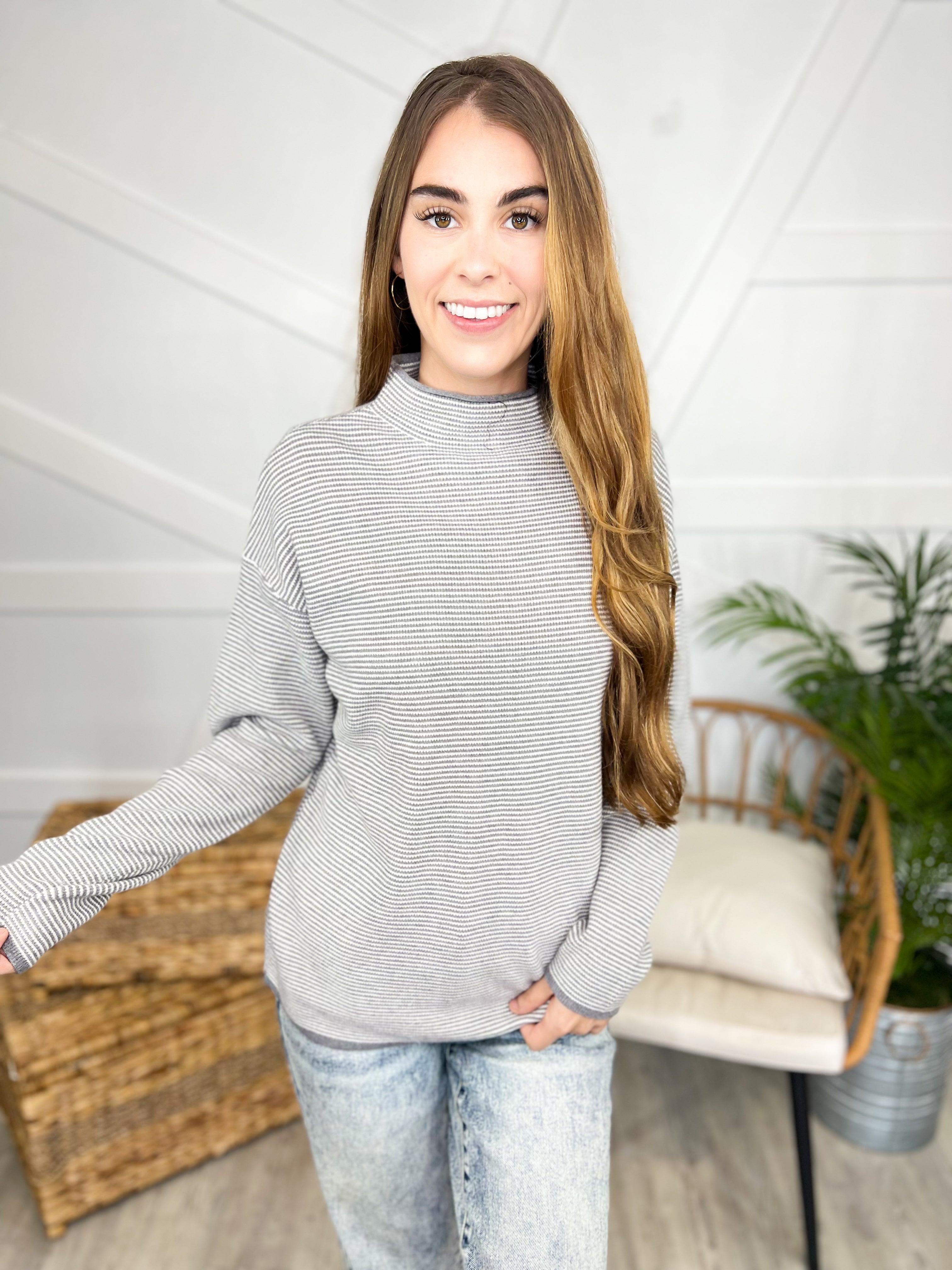 My Only Wish Sweater-125 Sweater-Staccato-Heathered Boho Boutique, Women's Fashion and Accessories in Palmetto, FL