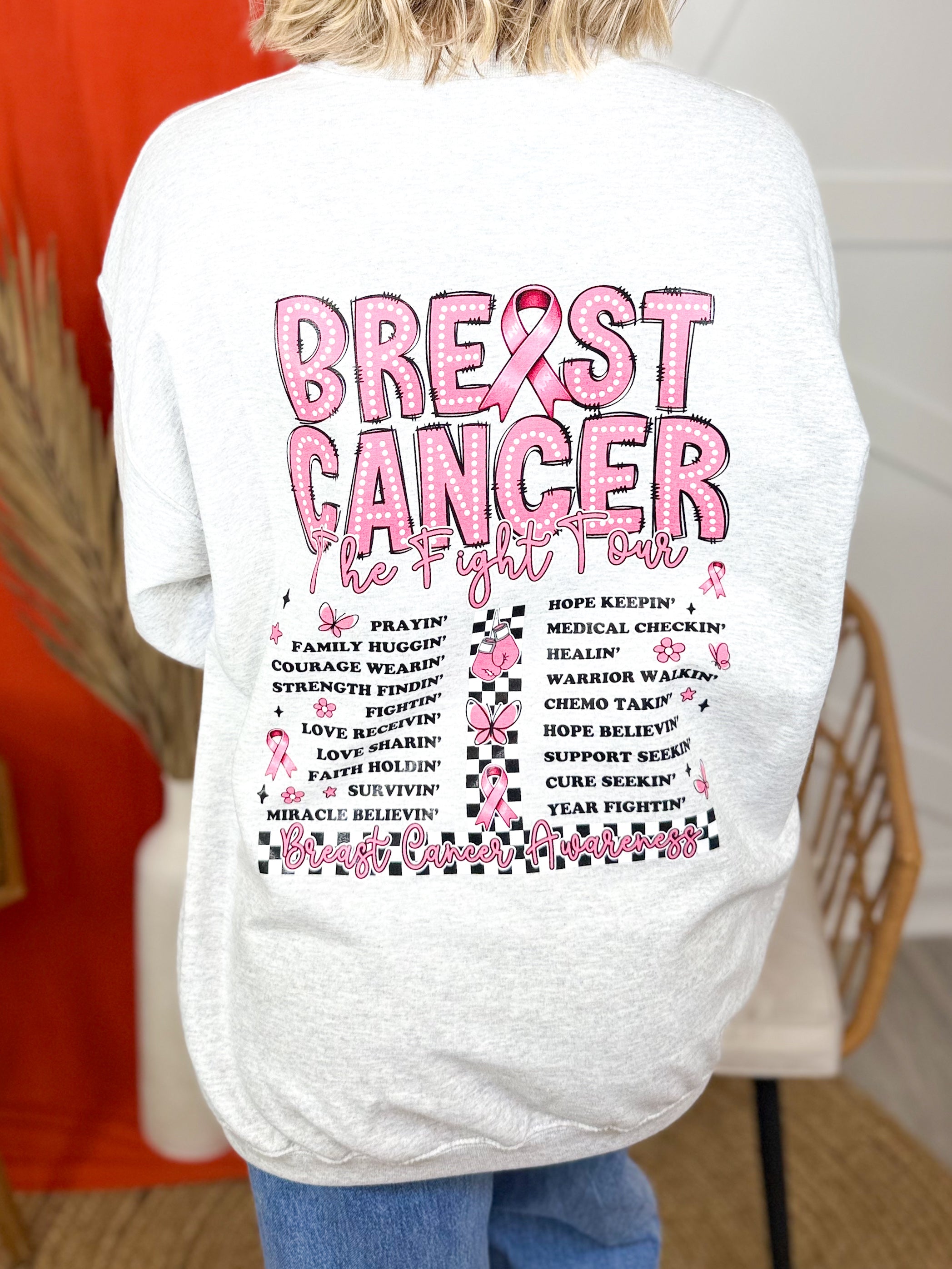 BCA Tour w/ Pocket Graphic Sweatshirt-130 Graphic Tees-Heathered Boho-Heathered Boho Boutique, Women's Fashion and Accessories in Palmetto, FL