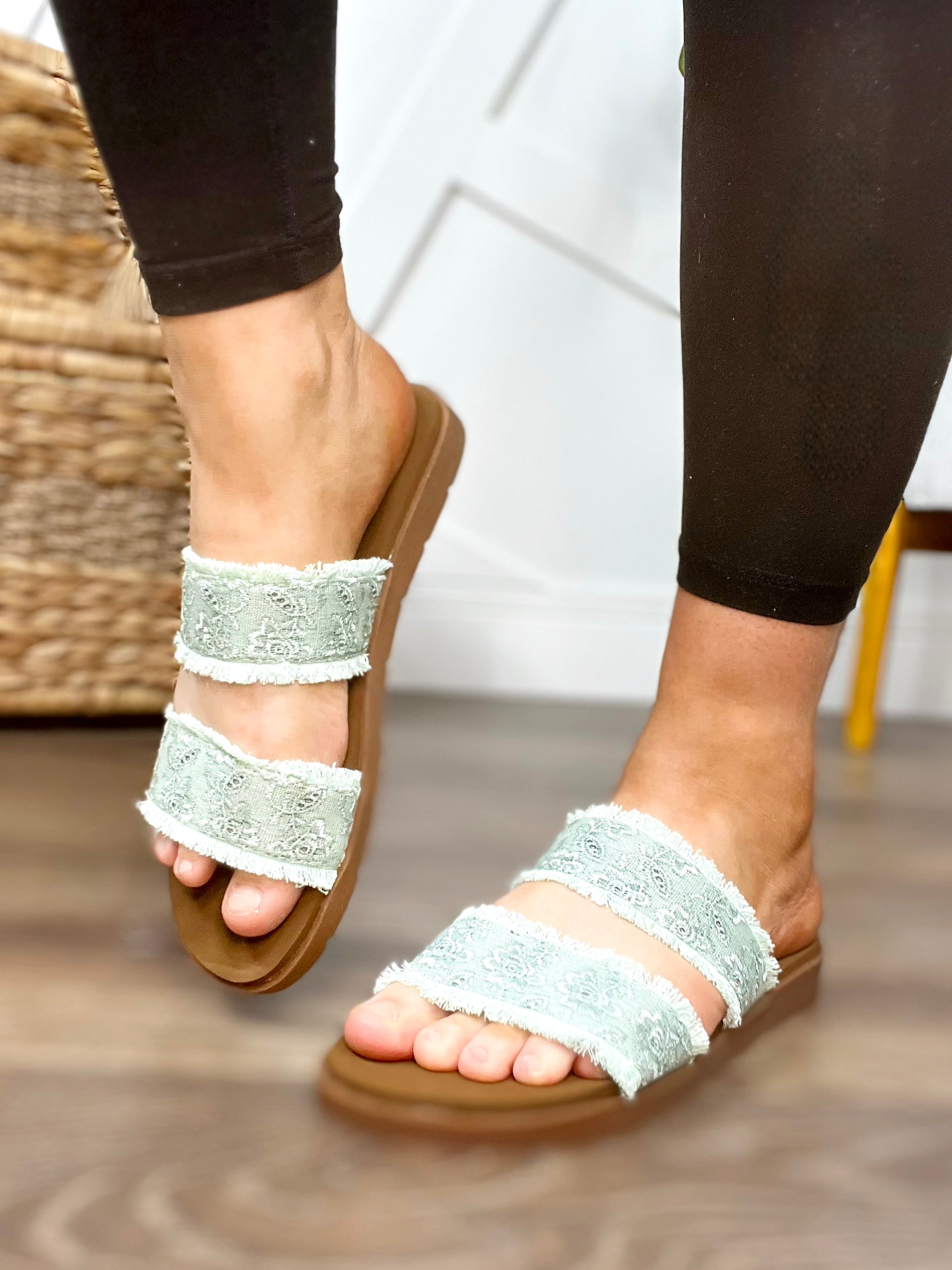 Denim Findlay Slide Sandals-350 Shoes-Yellowbox Shoes-Heathered Boho Boutique, Women's Fashion and Accessories in Palmetto, FL