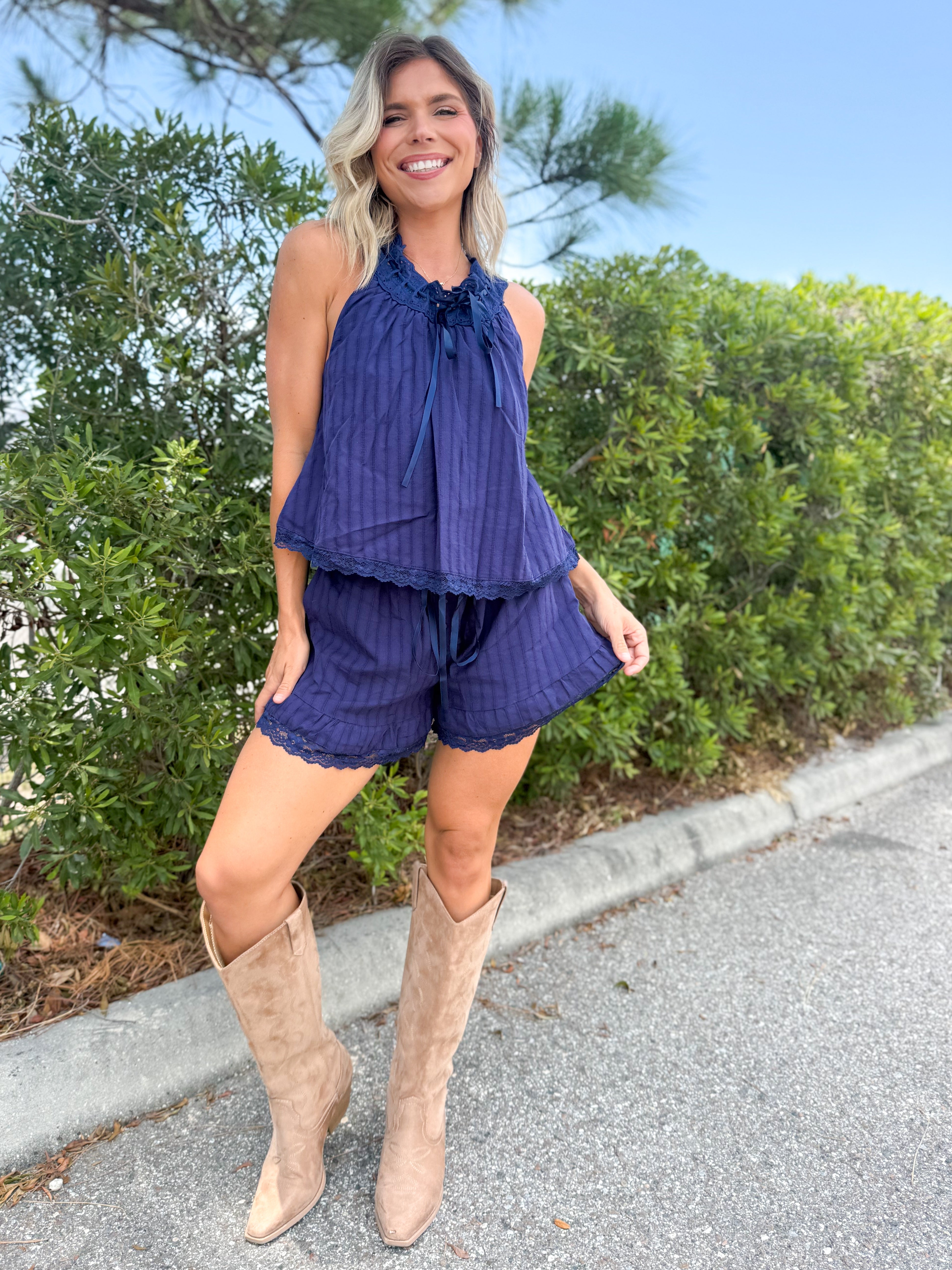 Sweet Escape Lace Top-100 TANK/CROP TOPS-POLAGRAM-Heathered Boho Boutique, Women's Fashion and Accessories in Palmetto, FL