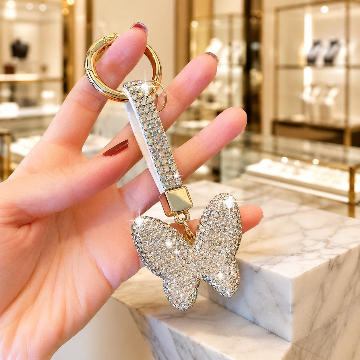 ✨ Flutter & Shine Butterfly Purse Charm-340 OTHER ACCESSORIES-NIHAO JEWELRY-Heathered Boho Boutique, Women's Fashion and Accessories in Palmetto, FL