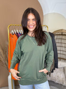 Easy Does It Pullover-125 SWEATER-ZENANA-Heathered Boho Boutique, Women's Fashion and Accessories in Palmetto, FL