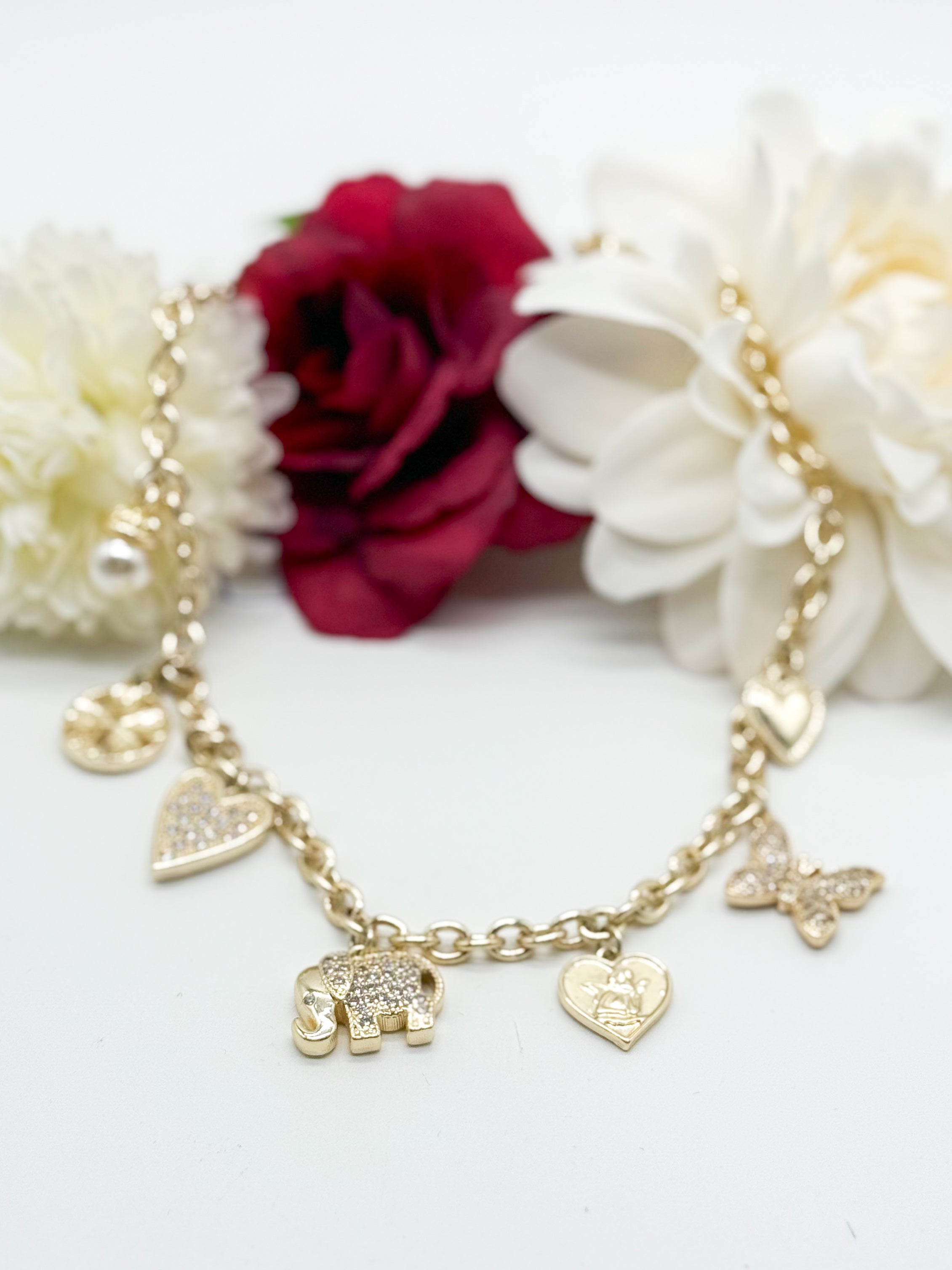 RESTOCK: 7 Charm Necklace-310 Jewelry-Millenx Accessories, LLC.-Heathered Boho Boutique, Women's Fashion and Accessories in Palmetto, FL