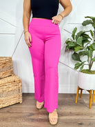 Out of the Office Pants- Hot Pink-150 PANTS-DEAR SCARLETT-Heathered Boho Boutique, Women's Fashion and Accessories in Palmetto, FL