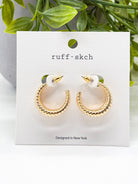 Double Hoop Earring-310 Jewelry-Rough Sketch-Heathered Boho Boutique, Women's Fashion and Accessories in Palmetto, FL