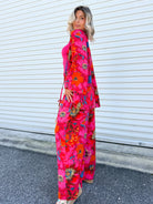 CASA BELLA FLORAL SET-240 Activewear/Sets-Blakeley Designs-Heathered Boho Boutique, Women's Fashion and Accessories in Palmetto, FL