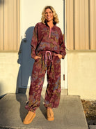 Soft Blossom Set-240 ACTIVEWEAR/SETS-Davi & Dani-Heathered Boho Boutique, Women's Fashion and Accessories in Palmetto, FL