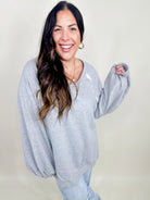 RESTOCK : Got Your Back Long Sleeve Top-120 Long Sleeve Tops-Pol-Heathered Boho Boutique, Women's Fashion and Accessories in Palmetto, FL