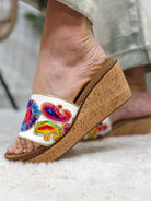 Wanderlust Wedges - Red Multi-350 Shoes-Corkys-Heathered Boho Boutique, Women's Fashion and Accessories in Palmetto, FL