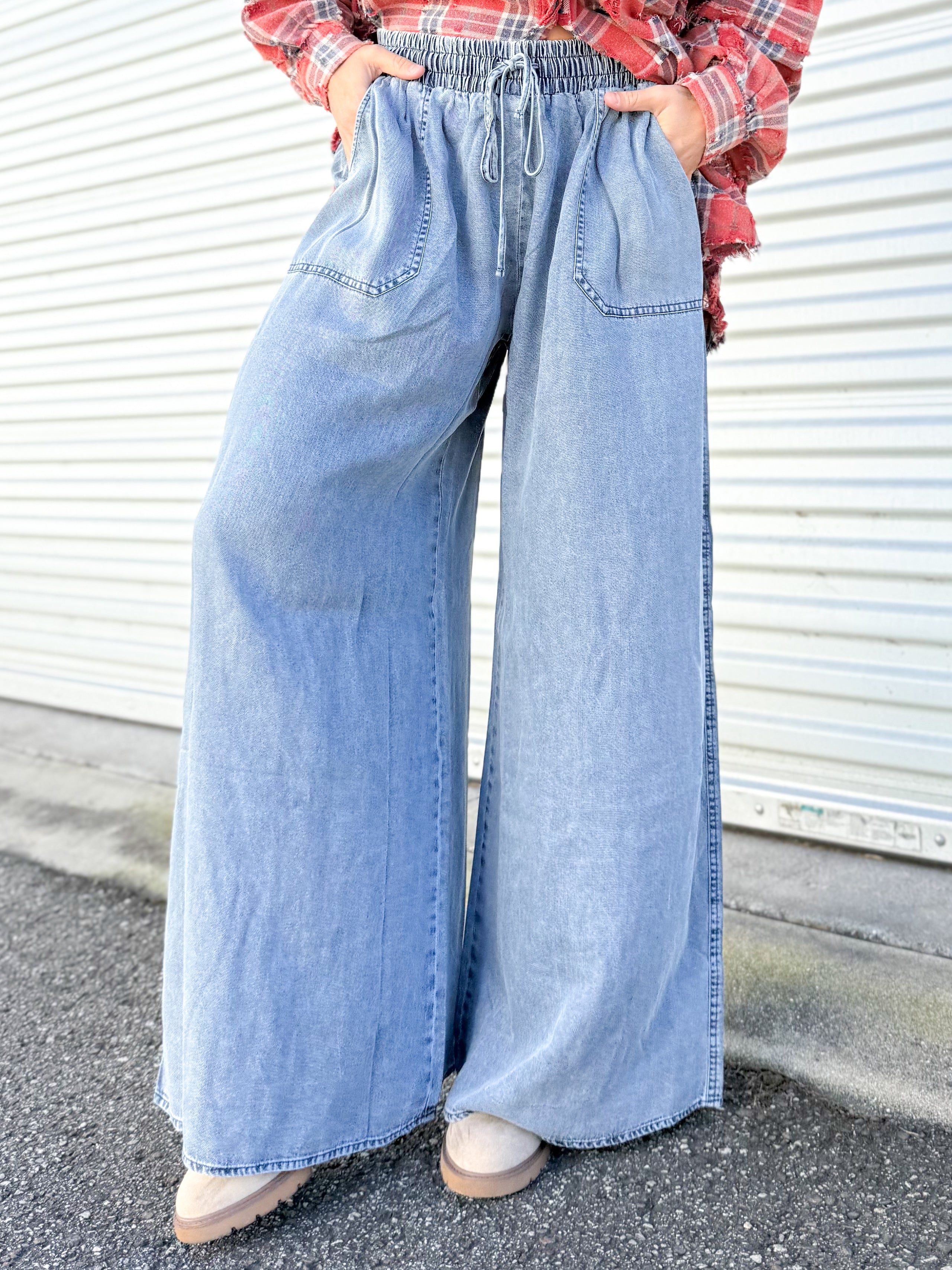 Drift Away Pants-150 PANTS-EASEL-Heathered Boho Boutique, Women's Fashion and Accessories in Palmetto, FL