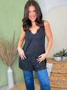Midnight Muse Tunic Tank-100 TANK/CROP TOPS-STITCH & CO-Heathered Boho Boutique, Women's Fashion and Accessories in Palmetto, FL