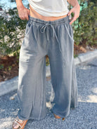 Modern Day Flow Pants-150 PANTS-Zenana-Heathered Boho Boutique, Women's Fashion and Accessories in Palmetto, FL