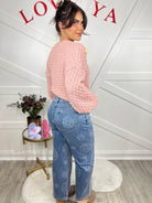 Watch Me Grow Wide Leg Pants-150 PANTS-Easel-Heathered Boho Boutique, Women's Fashion and Accessories in Palmetto, FL